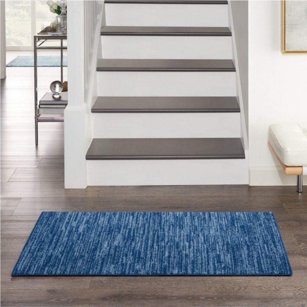 NOURISON ESSENTIALS NEW indoor/outdoor area rug -navy blue -2x4